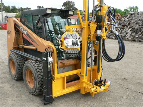 well drill skid steer|bobcat well drilling attachments.